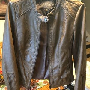 Sebby Collection Brown Non-Leather jacket.